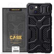 TPU+PC чехол Nillkin CamShield Adventurer (шторка на камеру) для Apple iPhone 13 (6.1") – Черный