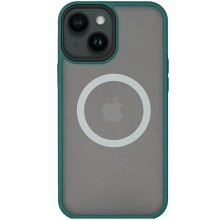 TPU+PC чехол Metal Buttons with MagSafe для Apple iPhone 13 (6.1") – Зеленый