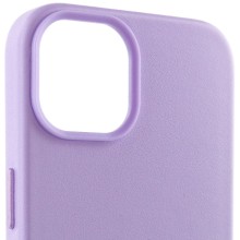 Кожаный чехол Leather Case (AA Plus) with MagSafe для Apple iPhone 13 (6.1") – Elegan11111t purple