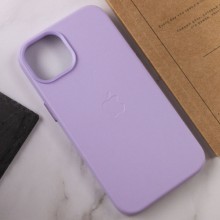 Кожаный чехол Leather Case (AA Plus) with MagSafe для Apple iPhone 13 (6.1") – Elegan11111t purple