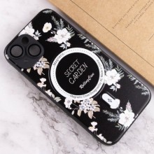 TPU+PC чехол Secret Garden with MagSafe для Apple iPhone 13 (6.1") – Black