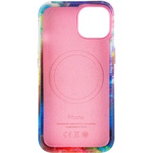 Шкіряний чохол Colour Splash with MagSafe для Apple iPhone 13 (6.1") – Pink