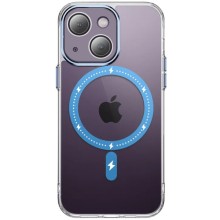 Чехол TPU+PC Colorful with MagSafe для Apple iPhone 13 (6.1") (B111lue)