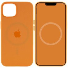 Чохол Silicone case (AAA) full with Magsafe and Animation для Apple iPhone 13 (6.1") (Помаранчевий)