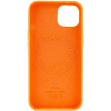 Чохол Silicone case (AAA) full with Magsafe and Animation для Apple iPhone 13 (6.1") – Помаранчевий