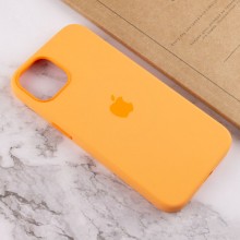 Чохол Silicone case (AAA) full with Magsafe and Animation для Apple iPhone 13 (6.1") – Помаранчевий