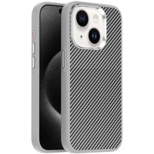 Чохол TPU+PC Carbon with MagSafe для Apple iPhone 13 (6.1") – Grey