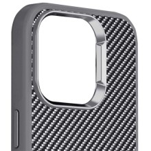 Чехол TPU+PC Carbon with MagSafe для Apple iPhone 13 (6.1") – Grey