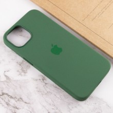 Чохол Silicone case (AAA) full with Magsafe and Animation для Apple iPhone 13 (6.1") – Зелений