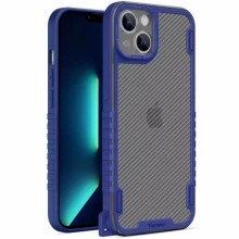 Чохол TPU+PC TRAVEL Carbon для Apple iPhone 13 (6,1&quot;) – Синій