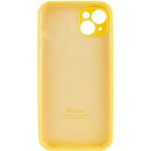 Чехол Silicone Case Full Camera Protective (AA) для Apple iPhone 13 (6.1") – Желтый