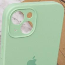 Чехол Silicone Case Full Camera Protective (AA) для Apple iPhone 13 (6.1") – Зеленый