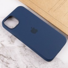 Чохол Silicone case (AAA) full with Magsafe and Animation для Apple iPhone 13 (6.1") – Синій