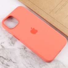 Чохол Silicone case (AAA) full with Magsafe and Animation для Apple iPhone 13 (6.1") – Рожевий