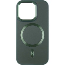 Шкіряний чохол SnapCase with MagSafe для Apple iPhone 13 / 14 (6.1") – Зелений