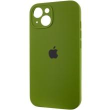 Чехол Silicone Case Full Camera Protective (AA) для Apple iPhone 13 (6.1") – Зеленый