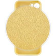 Чехол Silicone Case Full Camera Protective (AA) для Apple iPhone 13 (6.1") – Желтый