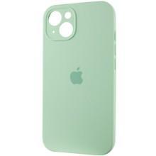 Чехол Silicone Case Full Camera Protective (AA) для Apple iPhone 13 (6.1") – Зеленый