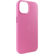 Шкіряний чохол Leather Case (AA Plus) with MagSafe для Apple iPhone 13 (6.1") – Жовтий