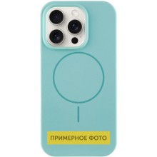 Чохол Silicone Case Full Protective (AA) NO LOGO with MagSafe для Apple iPhone 13 (6.1") – Бірюзовий