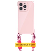 Чехол TPU CrossBody with straps для Apple iPhone 13 (6.1") – Розовый