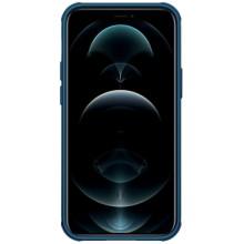Карбоновая накладка Nillkin CamShield Pro для Apple iPhone 13 / 14 (6.1") – Голубой