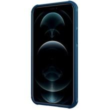 Карбоновая накладка Nillkin CamShield Pro для Apple iPhone 13 / 14 (6.1") – Голубой