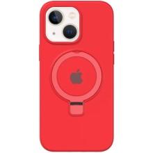 Чехол Silicone Case Full Protective with Ring для Apple iPhone 13 / 14 (6.1") – Красный