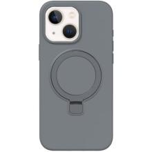 Чехол Silicone Case Full Protective NO LOGO with Ring для Apple iPhone 13 / 14 (6.1") – Серый