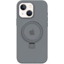 Чехол Silicone Case Full Protective with Ring для Apple iPhone 13 / 14 (6.1") – Серый