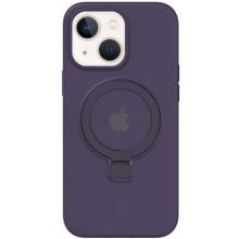 Чехол Silicone Case Full Protective with Ring для Apple iPhone 13 / 14 (6.1") – Фиолетовый