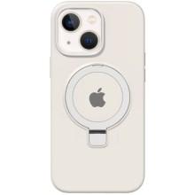 Чехол Silicone Case Full Protective with Ring для Apple iPhone 13 / 14 (6.1") – Белый