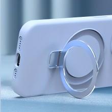 Чехол Silicone Case Full Protective NO LOGO with Ring для Apple iPhone 13 / 14 (6.1") – Голубой