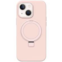 Чехол Silicone Case Full Protective NO LOGO with Ring для Apple iPhone 13 / 14 (6.1") – Розовый