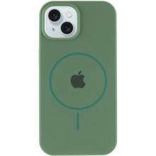 Чехол Silicone Case Full Protective (AA) with MagSafe для Apple iPhone 13 (6.1") – Зеленый