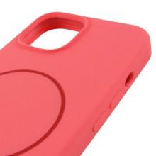 Чехол Silicone Case Full Protective (AA) NO LOGO with MagSafe для Apple iPhone 13 (6.1") – Арбузный