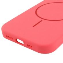 Чехол Silicone Case Full Protective (AA) NO LOGO with MagSafe для Apple iPhone 13 (6.1") – Арбузный