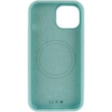 Чехол Silicone Case Full Protective (AA) NO LOGO with MagSafe для Apple iPhone 13 (6.1") – Бирюзовый