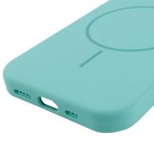Чехол Silicone Case Full Protective (AA) NO LOGO with MagSafe для Apple iPhone 13 (6.1") – Бирюзовый