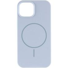 Чехол Silicone Case Full Protective (AA) NO LOGO with MagSafe для Apple iPhone 13 (6.1") – Голубой