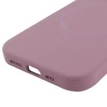 Чехол Silicone Case Full Protective (AA) NO LOGO with MagSafe для Apple iPhone 13 (6.1") – Лиловый