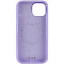 Чехол Silicone Case Full Protective (AA) NO LOGO with MagSafe для Apple iPhone 13 (6.1") – Сиреневый