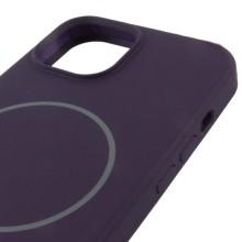 Чехол Silicone Case Full Protective (AA) NO LOGO with MagSafe для Apple iPhone 13 (6.1") – Фиолетовый