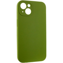 Чехол Silicone Case Full Camera Protective (AA) NO LOGO для Apple iPhone 13 (6.1") – Зеленый