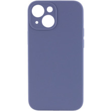 Чехол Silicone Case Full Camera Protective (AA) NO LOGO для Apple iPhone 13 (6.1") – Серый