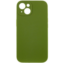 Чехол Silicone Case Full Camera Protective (AA) NO LOGO для Apple iPhone 13 (6.1") – Зеленый