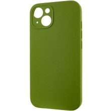 Чехол Silicone Case Full Camera Protective (AA) NO LOGO для Apple iPhone 13 (6.1") – Зеленый