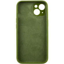 Чехол Silicone Case Full Camera Protective (AA) NO LOGO для Apple iPhone 13 (6.1") – Зеленый