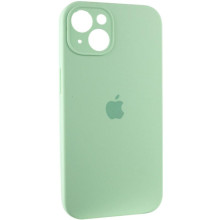 Чехол Silicone Case Full Camera Protective (AA) для Apple iPhone 13 (6.1") – Зеленый