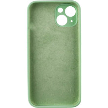 Чехол Silicone Case Full Camera Protective (AA) NO LOGO для Apple iPhone 13 (6.1") – Зеленый